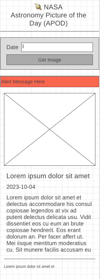 home page wireframe for mobile