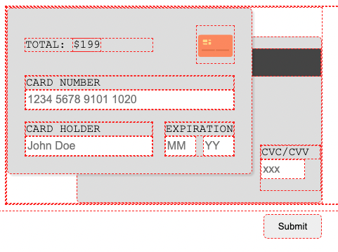 screenshot showing element structure