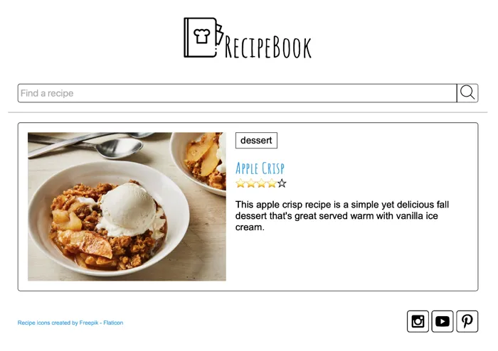 Recipe Book mockup large